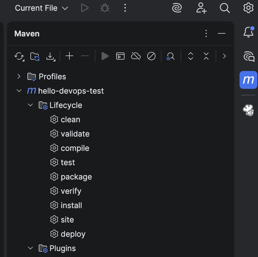 Maven tool window
